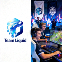 Team Liquid战队标志及比赛瞬间